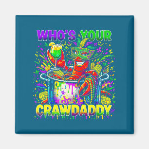 Wer ist der Crawdaddy-Crebs Louisiana Mardi Gras 2 Magnet