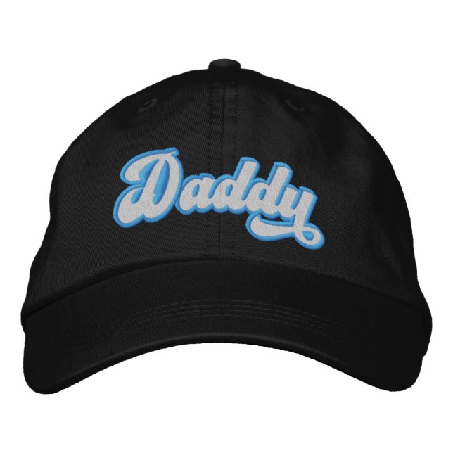 Wer ist der Daddy  Bestickte Baseballkappe (Vorderseite)