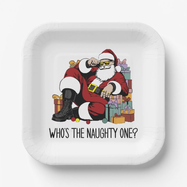 Wer ist der Naughty Pappteller (Vorderseite)