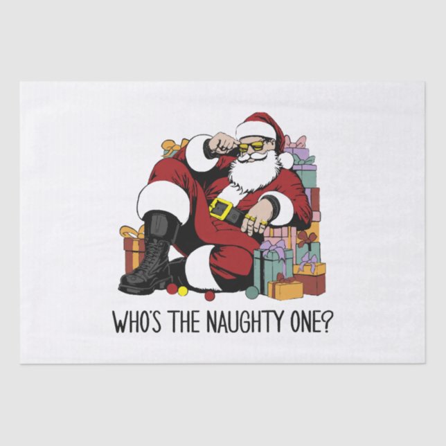 Wer ist der Naughty Seidenpapier (Vorderseite)