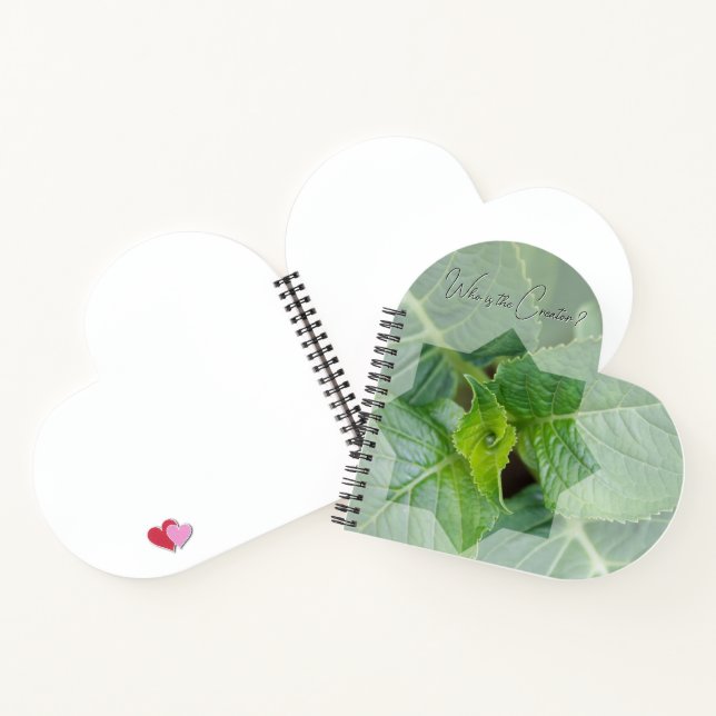 "Wer ist der Schöpfer?" Notizbuch (Innenseite)