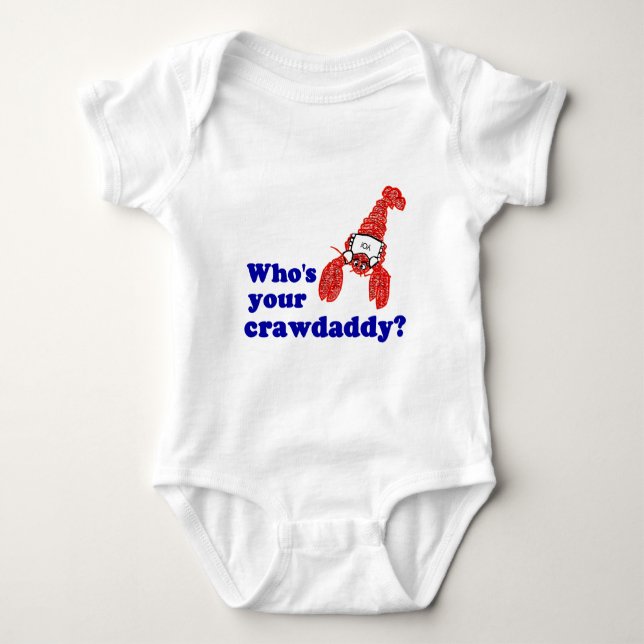 Wer ist Ihr Crawdaddy? Baby Strampler (Vorderseite)