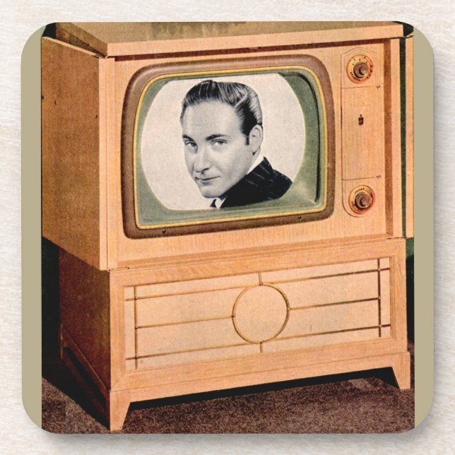 Wer ist im Fernsehen? Getränkeuntersetzer (Vorderseite)