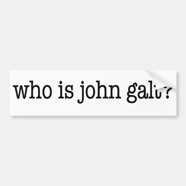 wer ist John galt? Autoaufkleber (Vorne)