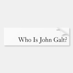 Wer ist John Galt? Autoaufkleber