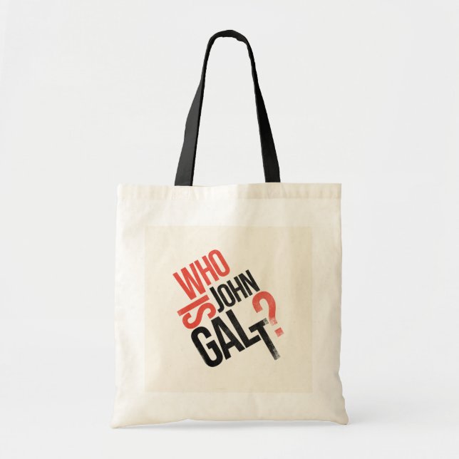 Wer ist John Galt Ayn Rand Tote Bag? Tragetasche (Vorne)