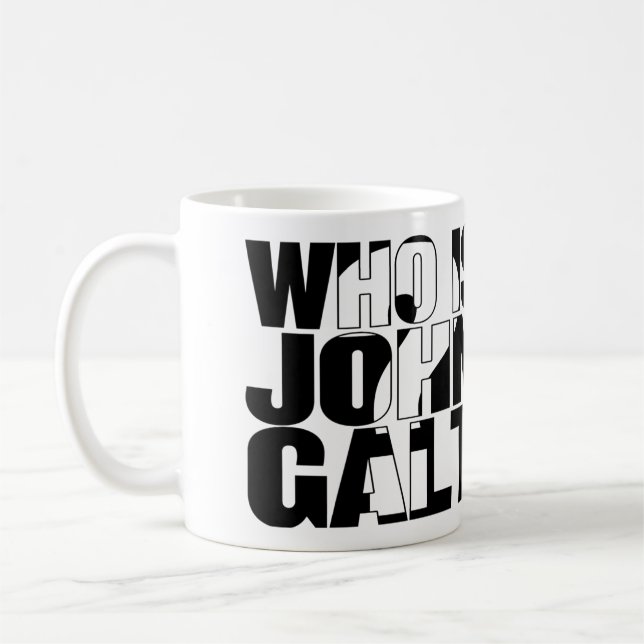 Wer ist John Galt? Tasse 11oz (Links)