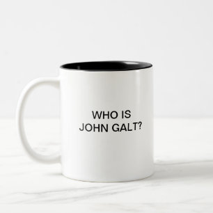 Wer ist John Galt? Zweifarbige Tasse
