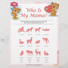 Wer ist meine Mama [Teddybären] Briefbogen