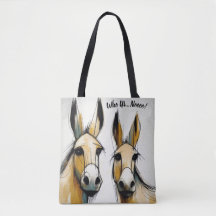 Wer ist... Nein! Funny Donkey Tasche