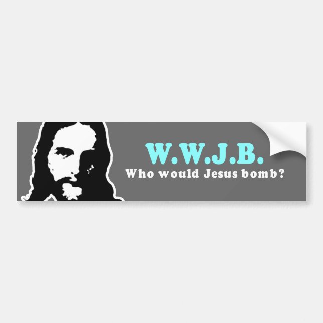 Wer Jesus-Bombe wurde Autoaufkleber (Vorne)