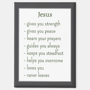 Wer Jesus ist Trost Erinnerung Geschenk Magnet