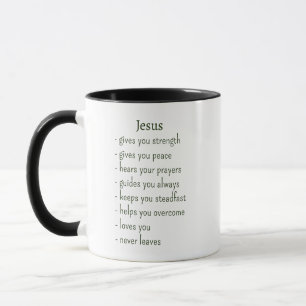 Wer Jesus ist Trost Erinnerung Geschenk Tasse