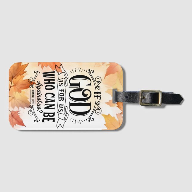 Wer kann gegen uns sein? gepäckanhänger (Vorderseite (Horizontal))