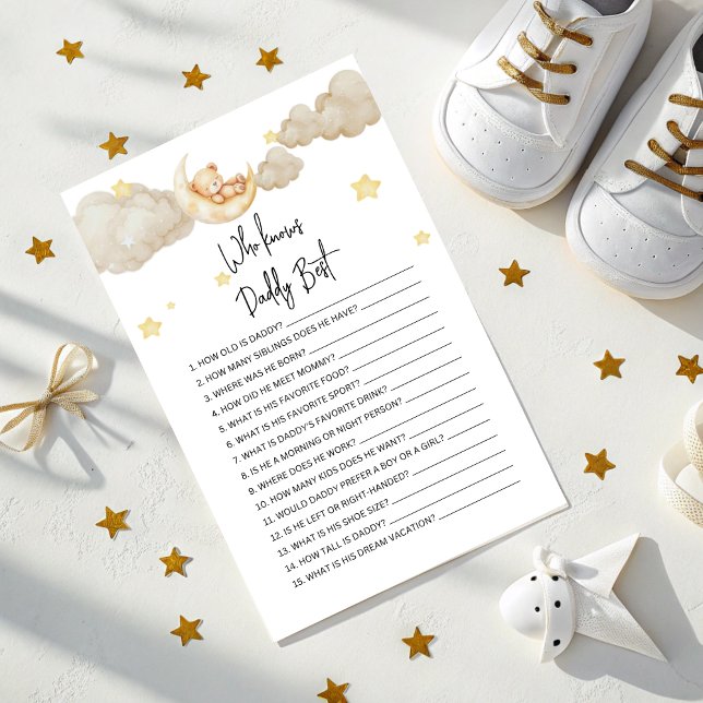 Wer kennt Daddy am besten Baby Shower Spiel  (Von Creator hochgeladen)