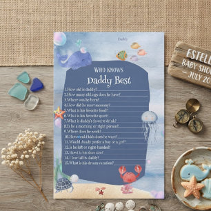 Wer kennt Daddy am besten Sea You Soon Baby Shower