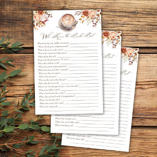 Wer kennt das Braut beste Kaffeefall Dusche Spiel