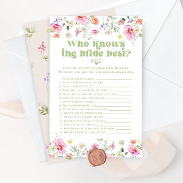 Wer kennt das Brautspiel der besten Wildblume?