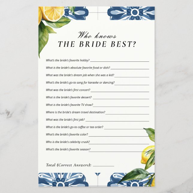 Wer kennt das Bride Best Positano Brautparty? (Vorderseite)