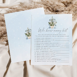 Wer kennt das Mama am besten Winter Blue Baby Dusc