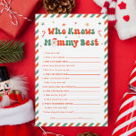 Wer kennt das Mama Best Christmas Baby Shower Game<br><div class="desc">Machen Sie Ihre Weihnachtsdusche mit unserem "Personalisierten Wer weiß Mommy Best"-Spiel besonders attraktiv. Diese Unterhaltung passt sich perfekt für Babyduschspiele an und passt sich genau in Ihr Babyduschthema Santa Baby an. Ideal für die Ideen der Babydusche zu Weihnachten, um Ihre Feier zu feiern. Entdecken Sie mit diesem interaktiven Spiel, einer...</div>