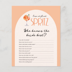 Wer kennt die Braut am besten Braut-Party-Spiel
