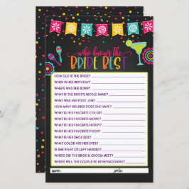 Wer kennt die Braut am besten - Fiesta