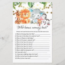 Wer kennt die Mama Best Baby Shower Games?