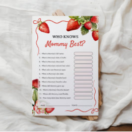 Wer kennt Mommy Best? | Baby Shower Game