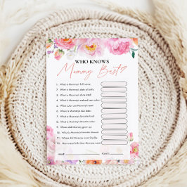 Wer kennt Mommy Best? | Baby Shower Game