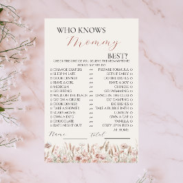 Wer kennt Mommy Best Boho Floral Game? Flyer
