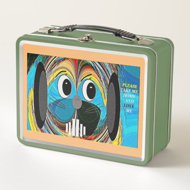 "Wer könnte sich widersetzen?" Metal Lunch Box (Vorderseite)