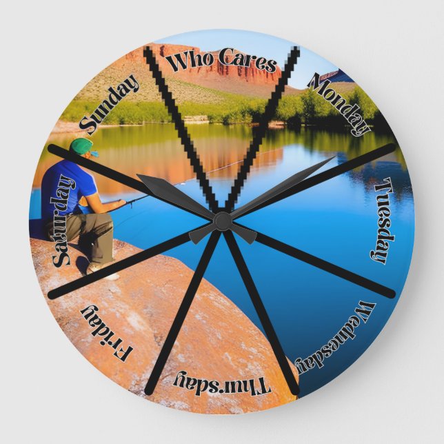 Wer kümmert sich um die Rentenzeitanzeige? Große Wanduhr (Vorderseite)