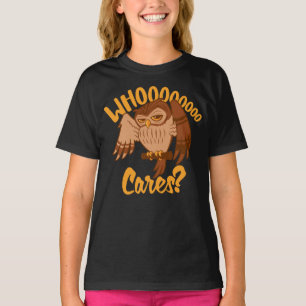 Wer kümmert sich um lustige, sorglose Cartoon Zeic T-Shirt