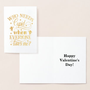 Wer Kupid braucht, wenn mich alle Lieben machen, Z Folienkarte