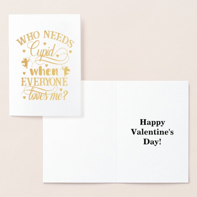 Wer Kupid braucht, wenn mich alle Lieben machen, Z Folienkarte (Anzeige)