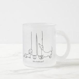 Wer Lieben Sie? Mattierte Tasse