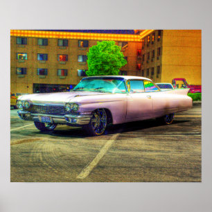 wer liebt nicht einen rosa Cadillac Poster