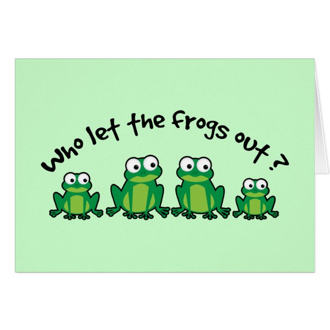 Wer ließ die Frösche heraus? (Vorderseite (Horizontal))