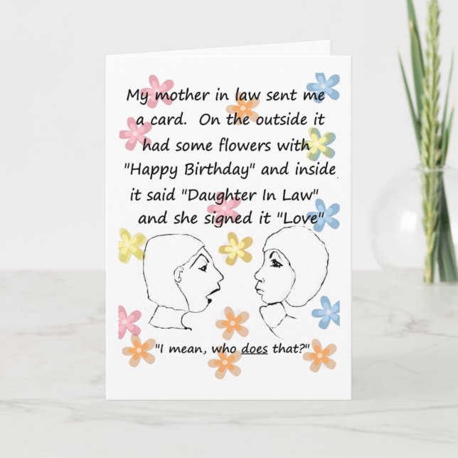 Wer macht das? - Tochter im Rechtswesen Geburtskar Karte (Vorderseite)