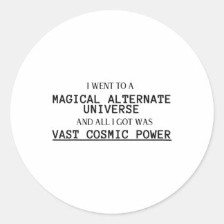 Wer mit Monstern kämpft, der Fiktion Diamond Ra Runder Aufkleber