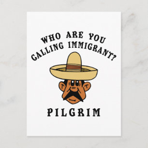 Wer nennt man Immigranten Postkarte