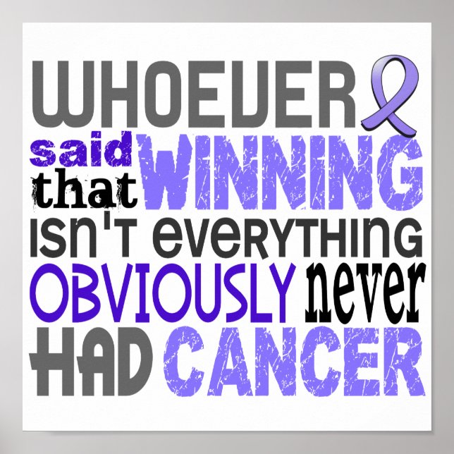 Wer Ösophaguskrebs gesagt hat Poster (Vorne)