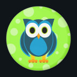 Wer? Owl Cartoon Magnet<br><div class="desc">Wer? Owl Cartoon</div>