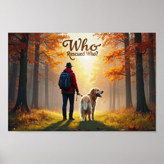 Wer rettete Wer - Der goldene Retriever Poster (Vorne)