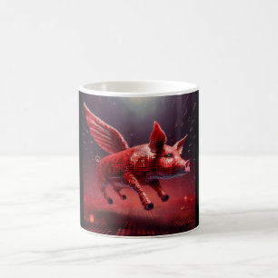 Wer sagt, dass Schweine nicht fliegen können! Kaffeetasse