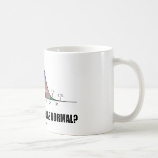 Wer sagte, dass ich normal war? (Bell-Kurven-Spaß) Tasse