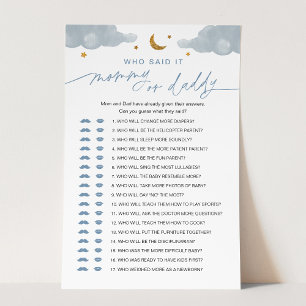 Wer sagte es Mama oder Daddy Baby Game Twinkle Sta