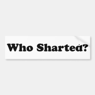 Wer Sharted? Autoaufkleber