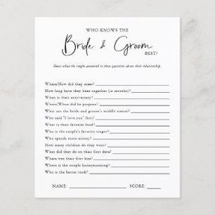 Wer sie am besten kennt Brautparty Game